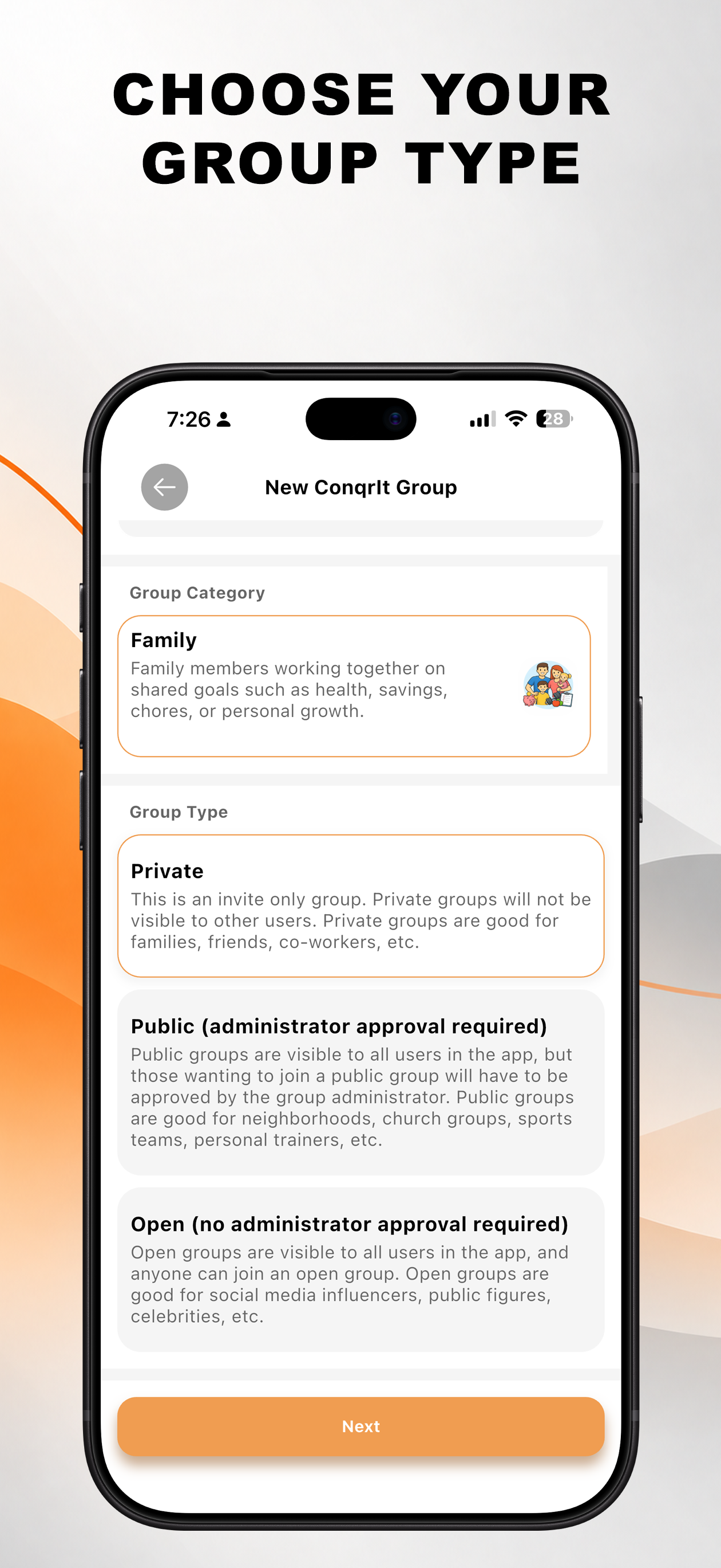 Create group step 4